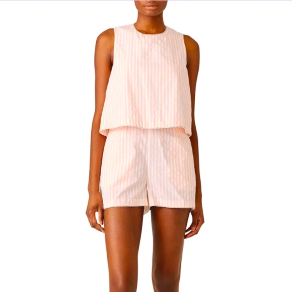 Scotch & Soda 100% cotton pink striped romper - medium